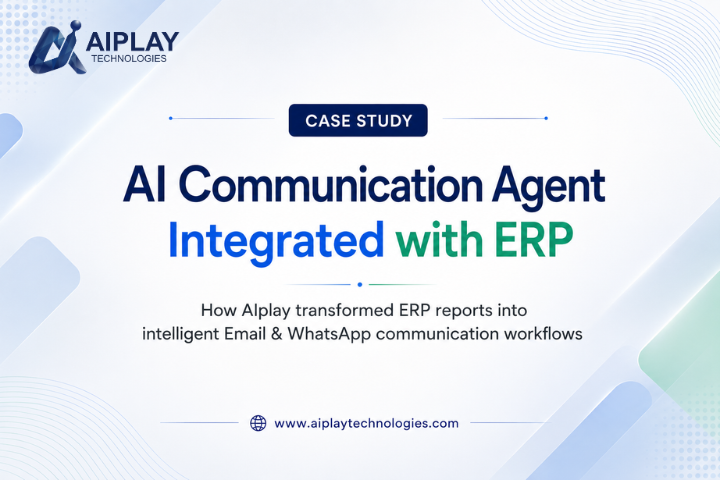 AIplay Technologies — AI Communication Agent Integrated with CAOA ERP for Email and WhatsApp Automation